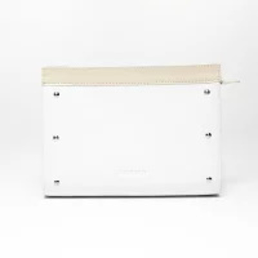 Loewe Leather Pouch Clutch White